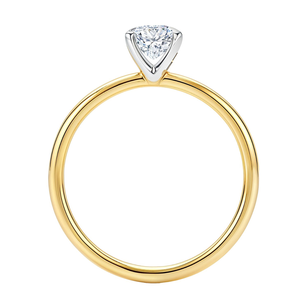 1.50Ct Emerald Lab Grown IGI G/VS1 Diamond Ring in 14K Yellow Gold